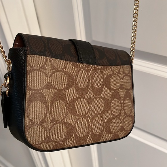 Coach Gemma Crossbody in Blocked Signature Canvas w/ Gem Star Buckle NWOT - Picture 2 of 4